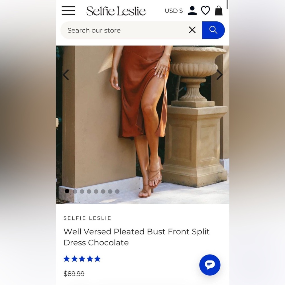 Selfie Leslie High-Low Satin Skirt in Rich Brown